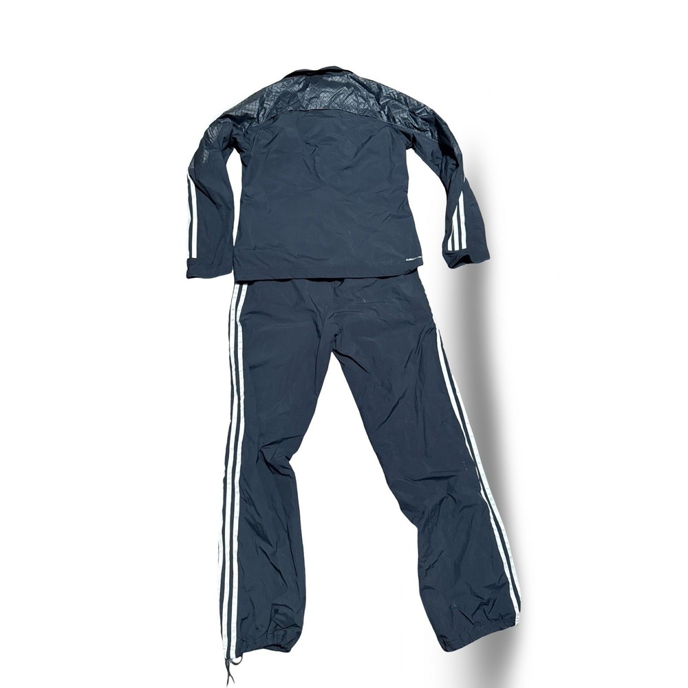 adidas VTG Women's S Black Tracksuit Athletic 3-Stripe Zip-Up Jacket & Jogger - Picture 7 of 10